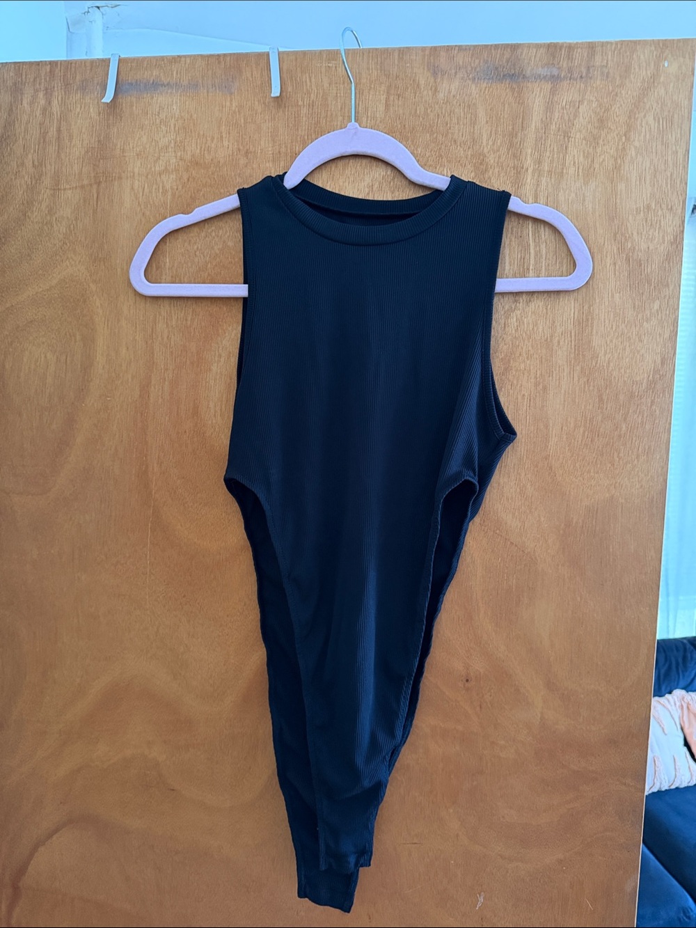 Black Ribbed Kids One-Piece Bodysuit